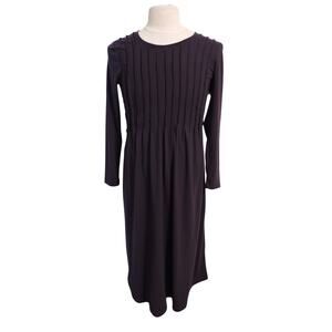 Marnie West Purple Pleated Dress Size S